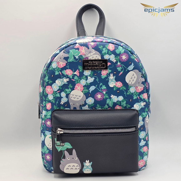 Studio Ghibli My Neighbor Totoro Floral Mini Backpack - Picture 1 of 4